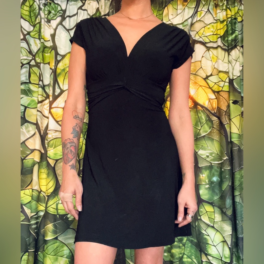 Frederick's of Hollywood Black Mini Nightgown Dress